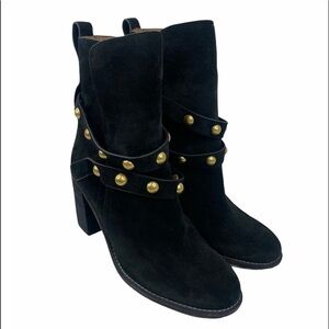 See By Chloe Janis Studded Black Suede Booties